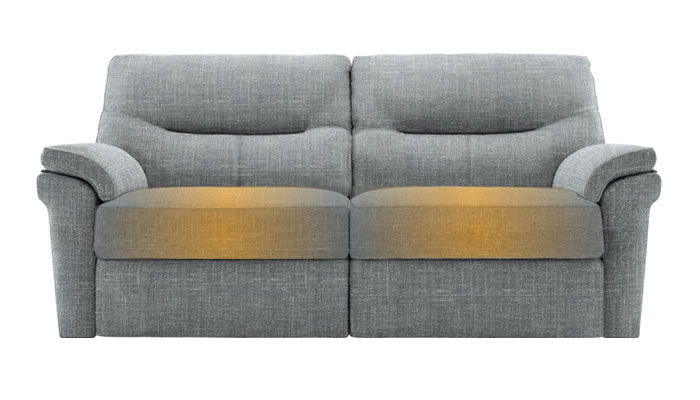 G Plan Seattle Heated 3 Seater Sofa Beach Duck Egg